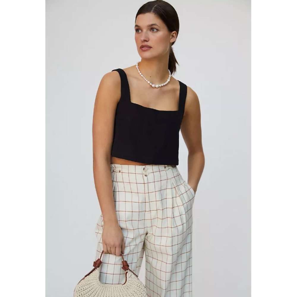 NWT Anthropologie "Porridge" Linen Top
